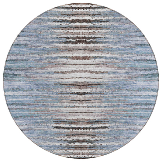 Addison Rugs Pixel Weave Sky Washable Indoor-Outdoor Rug