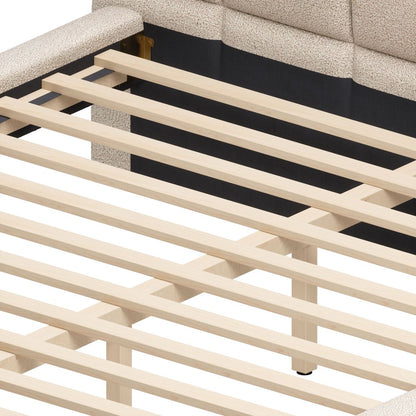 Zuo Modern Placid Shearling Fabric Bed