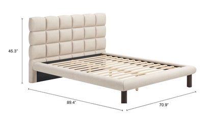 Zuo Modern Placid Shearling Fabric Bed