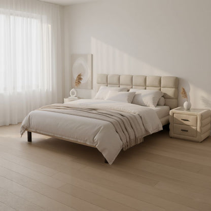Zuo Modern Placid Shearling Fabric Bed