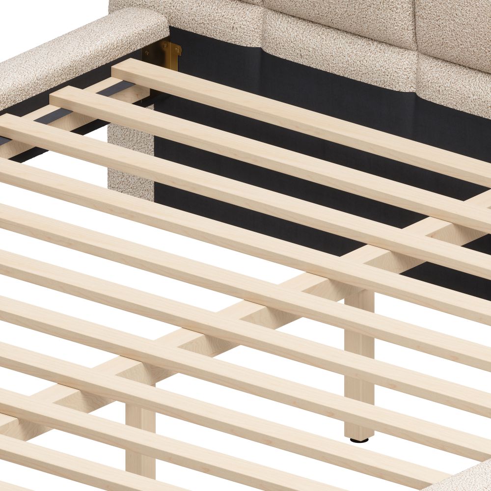 Zuo Modern Placid Shearling Fabric Bed