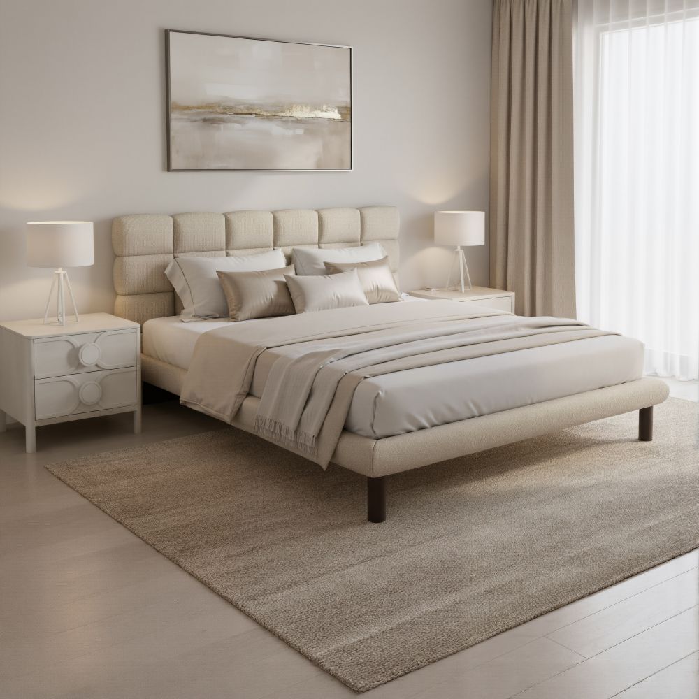 Zuo Modern Placid Shearling Fabric Bed