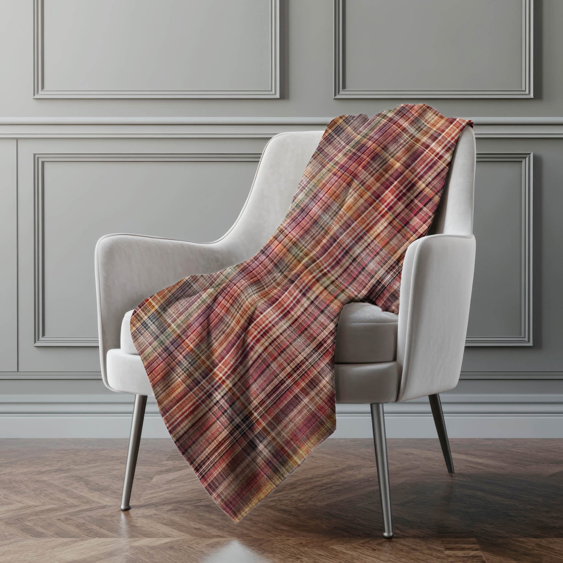 Addison Rugs Plaid Red Washable Indoor-Outdoor Rug