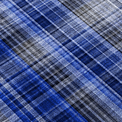 Addison Rugs Plaid Blue Washable Indoor-Outdoor Rug
