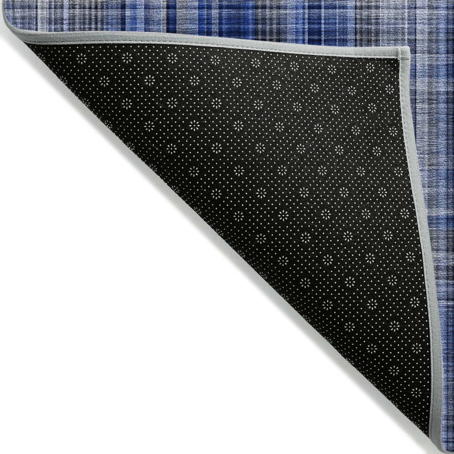 Addison Rugs Plaid Blue Washable Indoor-Outdoor Rug