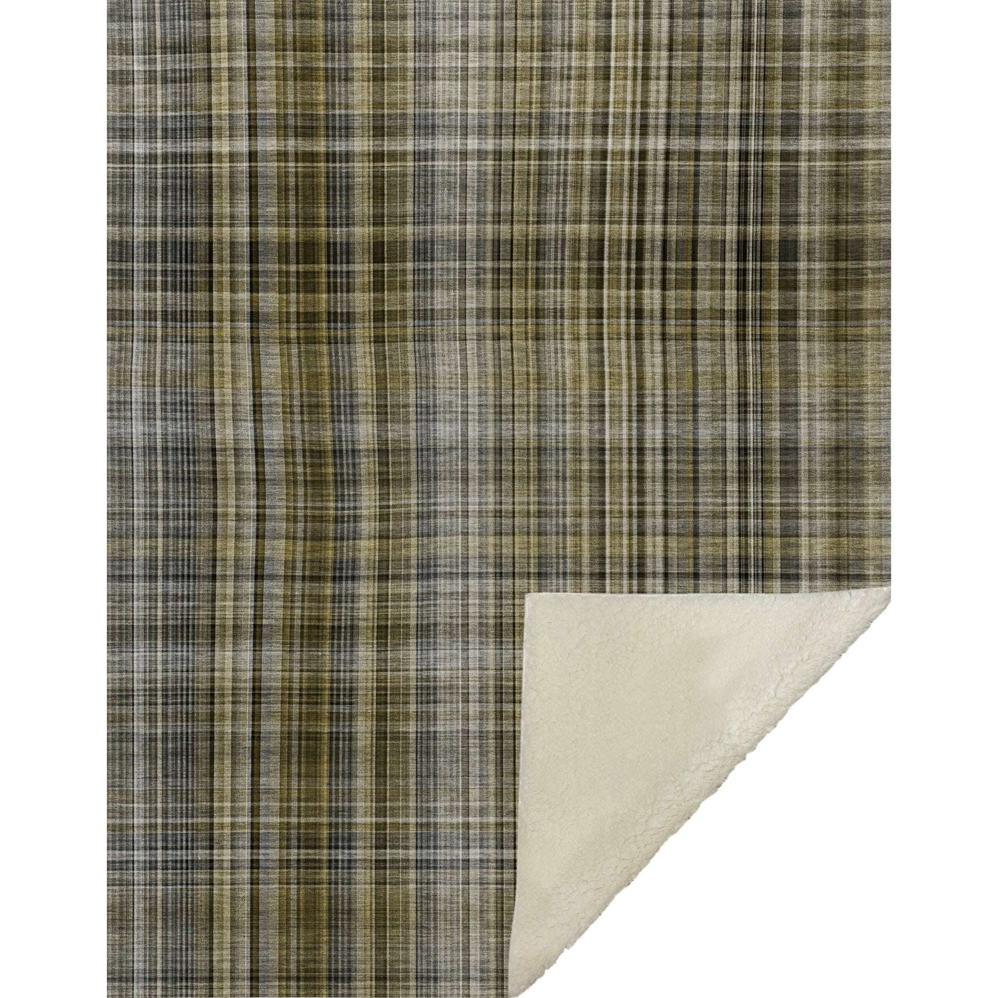 Addison Rugs Plaid Brown Washable Indoor-Outdoor Rug