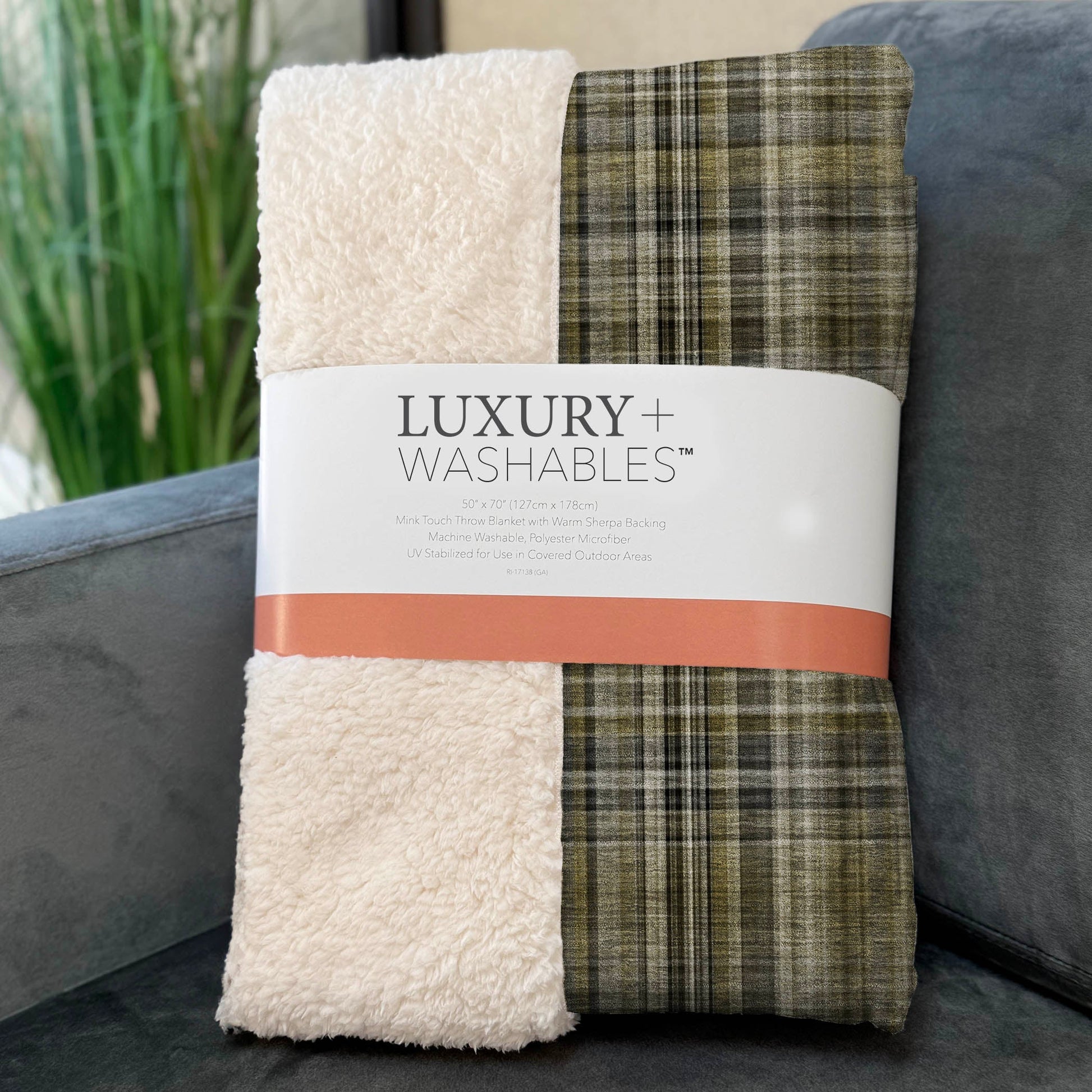 Addison Rugs Plaid Brown Washable Indoor-Outdoor Rug