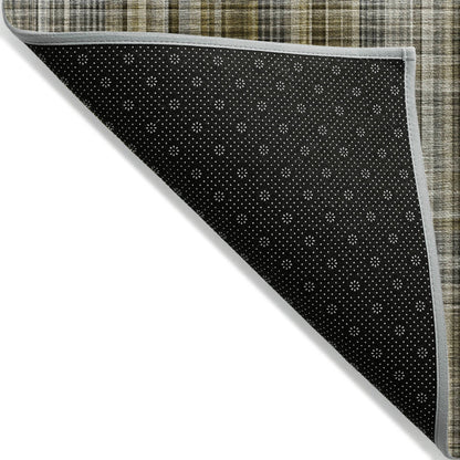 Addison Rugs Plaid Brown Washable Indoor-Outdoor Rug