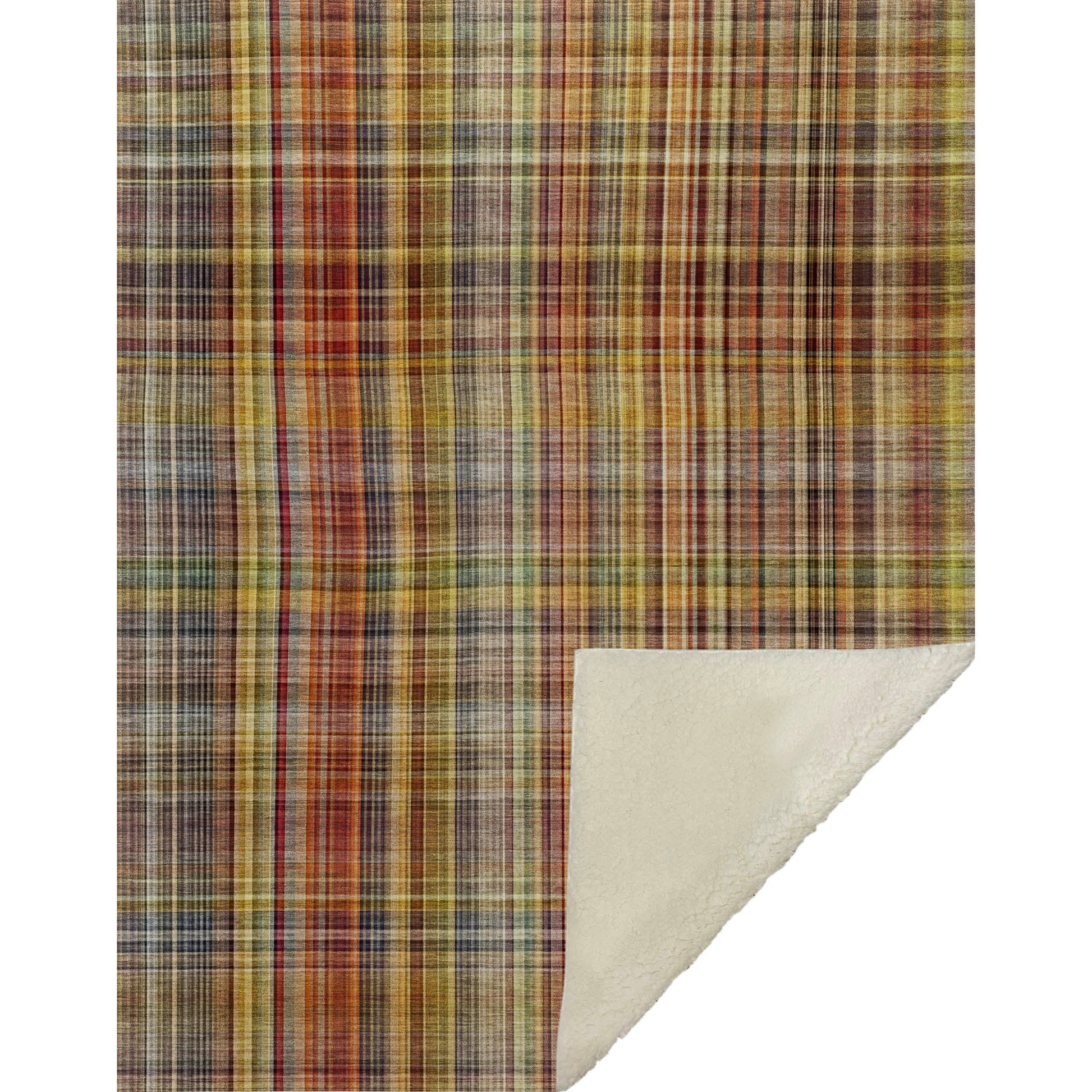 Addison Rugs Plaid Paprika Washable Indoor-Outdoor Rug