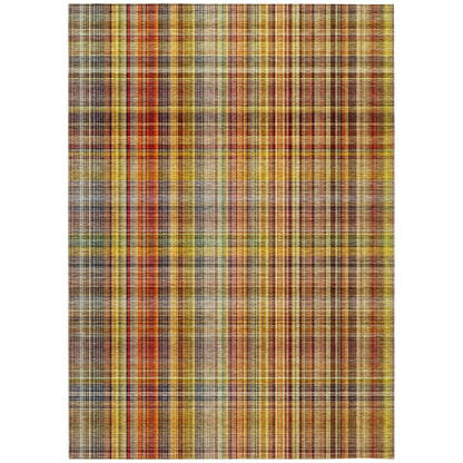 Addison Rugs Plaid Paprika Washable Indoor-Outdoor Rug