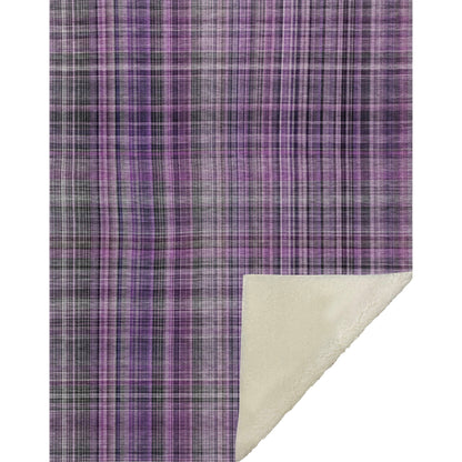 Addison Rugs Plaid Purple Washable Indoor-Outdoor Rug