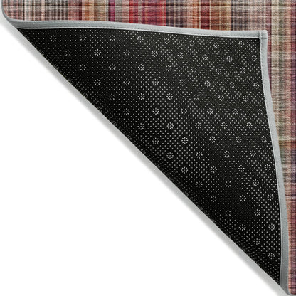 Addison Rugs Plaid Red Washable Indoor-Outdoor Rug