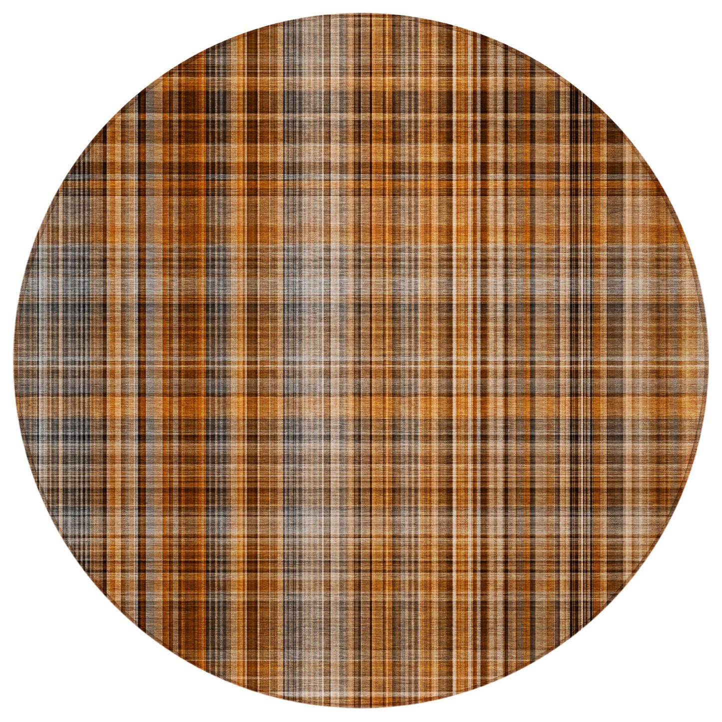Addison Rugs Plaid Terracotta Washable Indoor-Outdoor Rug