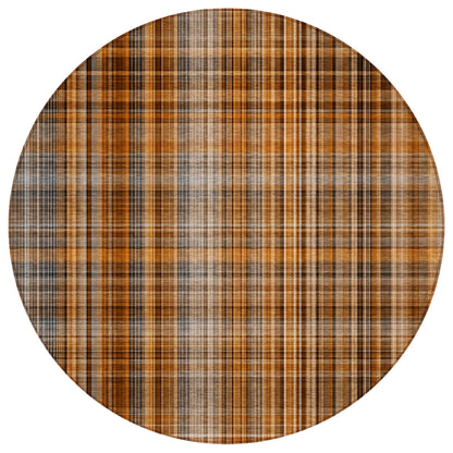 Addison Rugs Plaid Terracotta Washable Indoor-Outdoor Rug