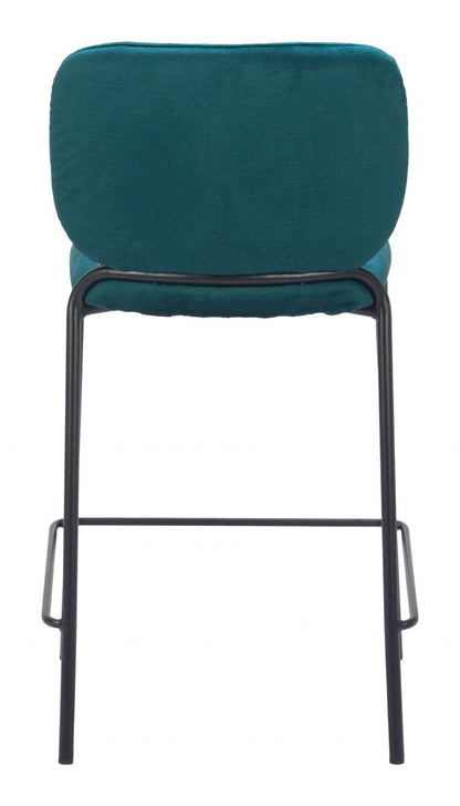 Zuo Modern Plat Sumptuous Velvet Counter Stool 2PC