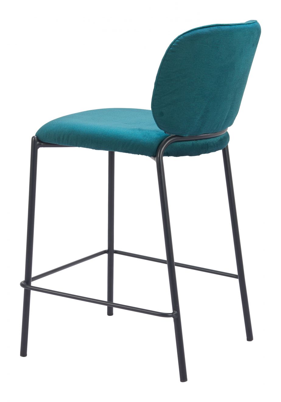 Zuo Modern Plat Sumptuous Velvet Counter Stool 2PC
