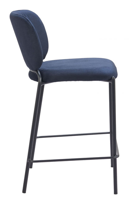 Zuo Modern Plat Sumptuous Velvet Counter Stool 2PC