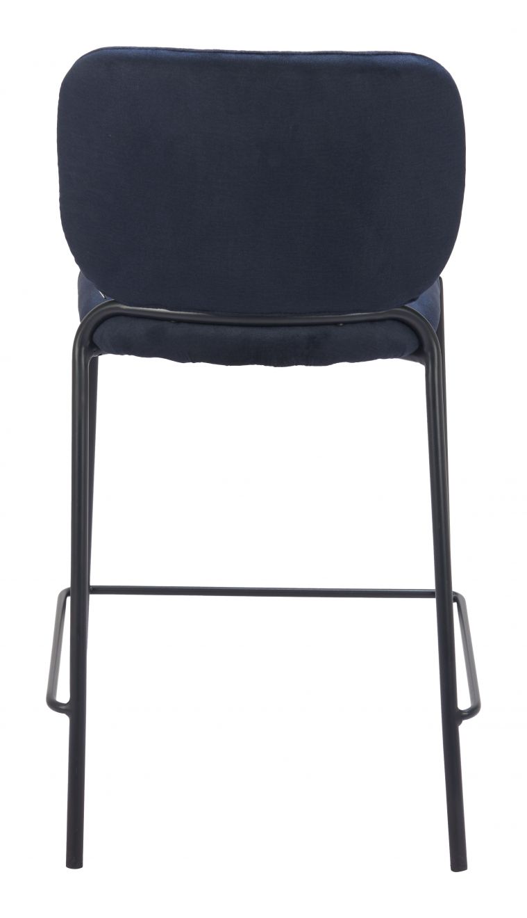 Zuo Modern Plat Sumptuous Velvet Counter Stool 2PC