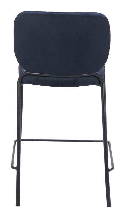 Zuo Modern Plat Sumptuous Velvet Counter Stool 2PC
