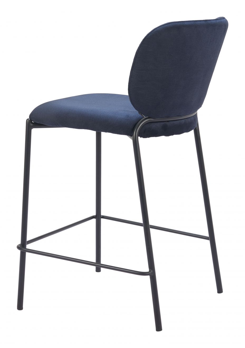 Zuo Modern Plat Sumptuous Velvet Counter Stool 2PC