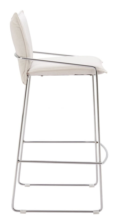 Zuo Modern Pola Faux Leather Barstool
