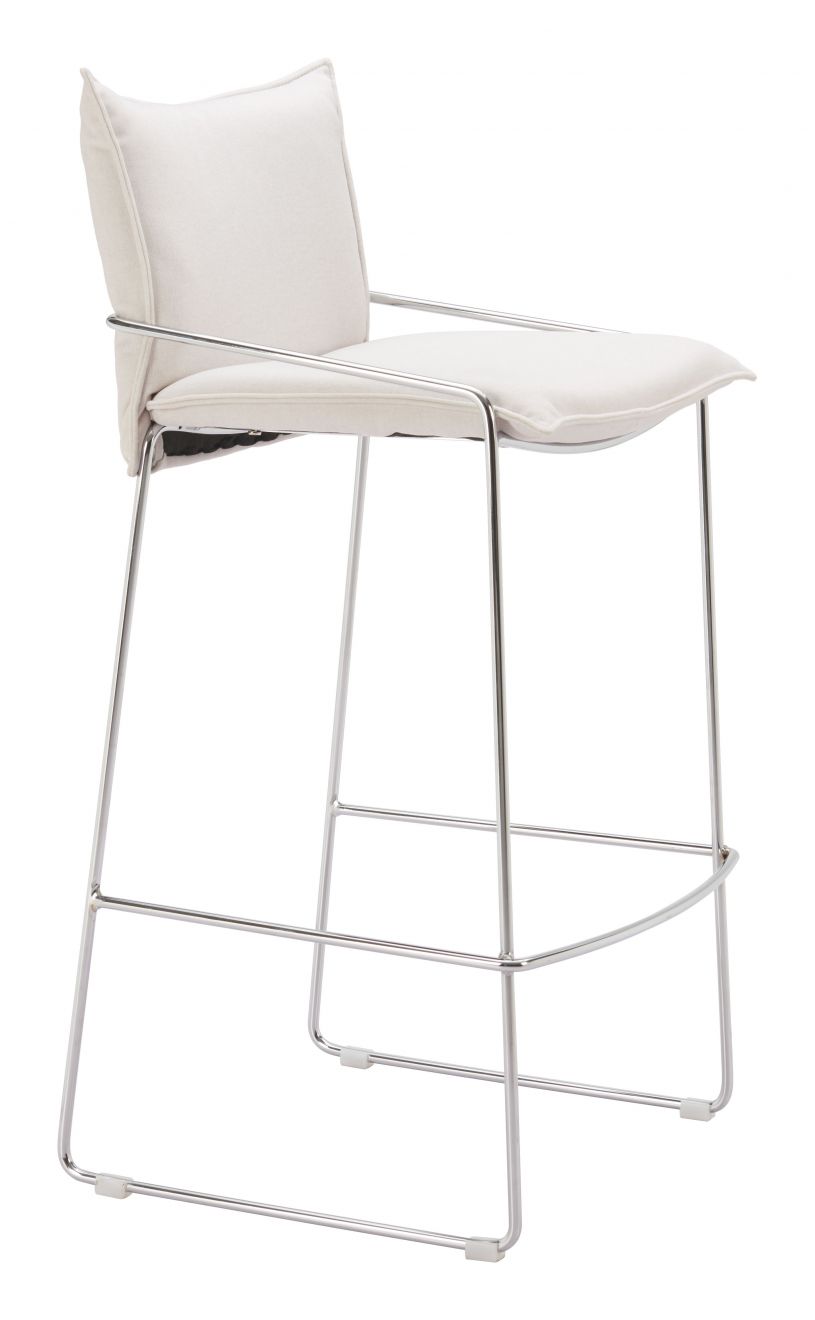 Zuo Modern Pola Faux Leather Barstool