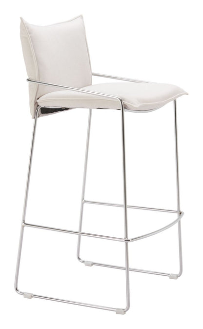 Zuo Modern Pola Faux Leather Barstool