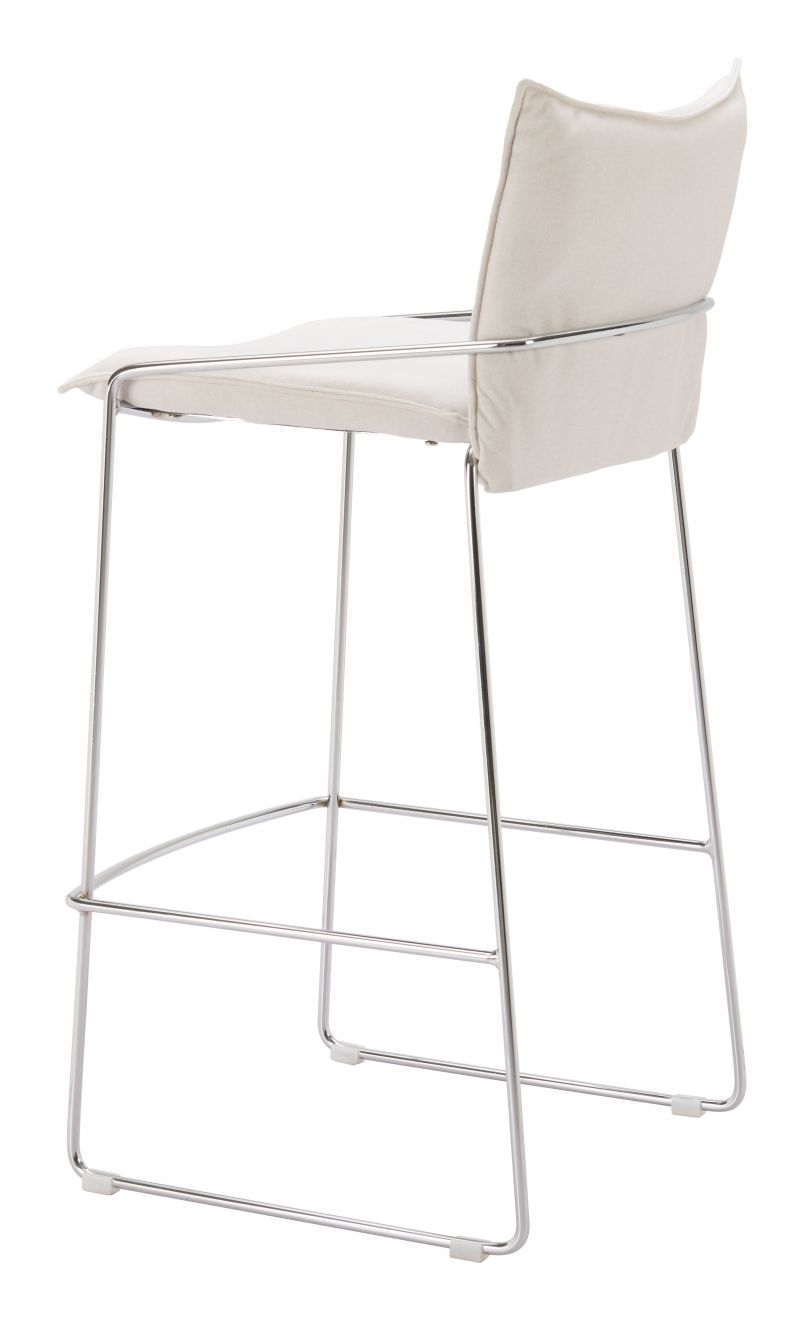 Zuo Modern Pola Faux Leather Barstool