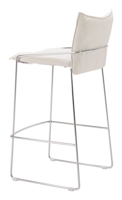 Zuo Modern Pola Faux Leather Barstool
