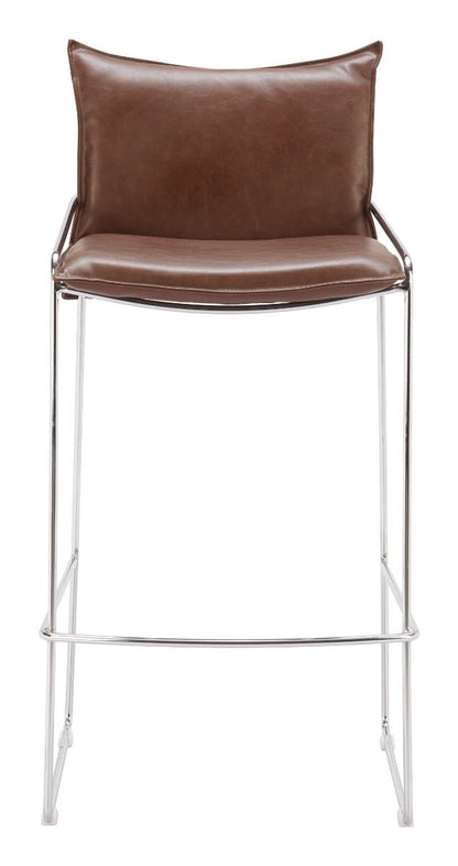 Zuo Modern Pola Faux Leather Barstool