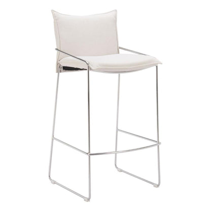 Zuo Modern Pola Faux Leather Barstool