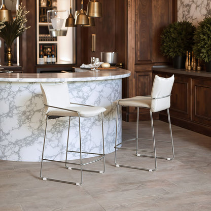 Zuo Modern Pola Faux Leather Counter Stool