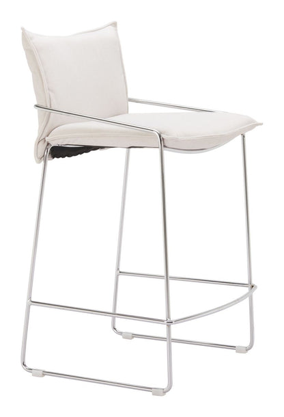Zuo Modern Pola Faux Leather Counter Stool