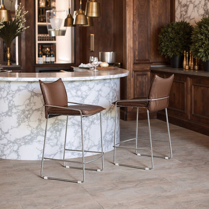Zuo Modern Pola Faux Leather Counter Stool