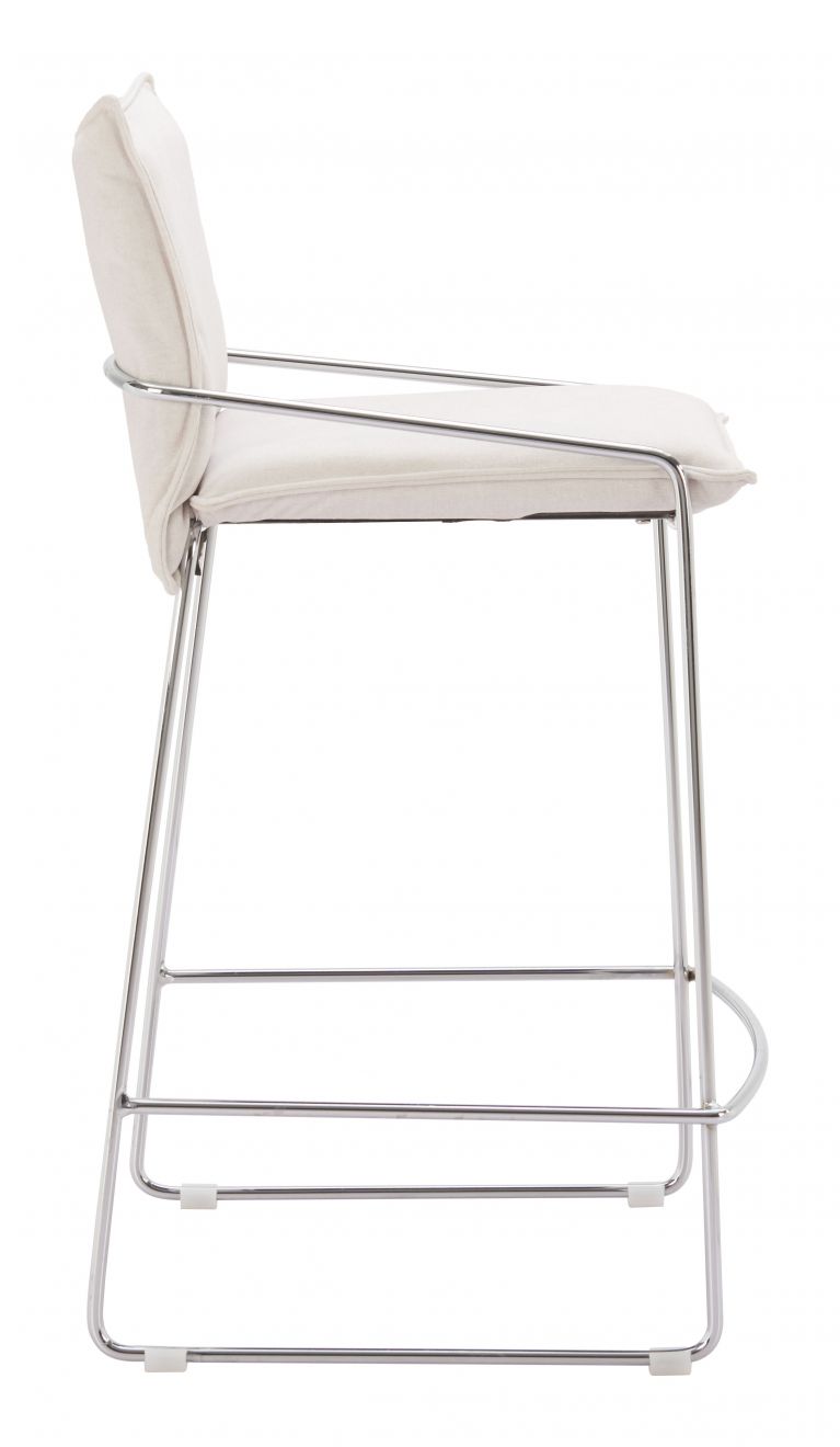 Zuo Modern Pola Faux Leather Counter Stool
