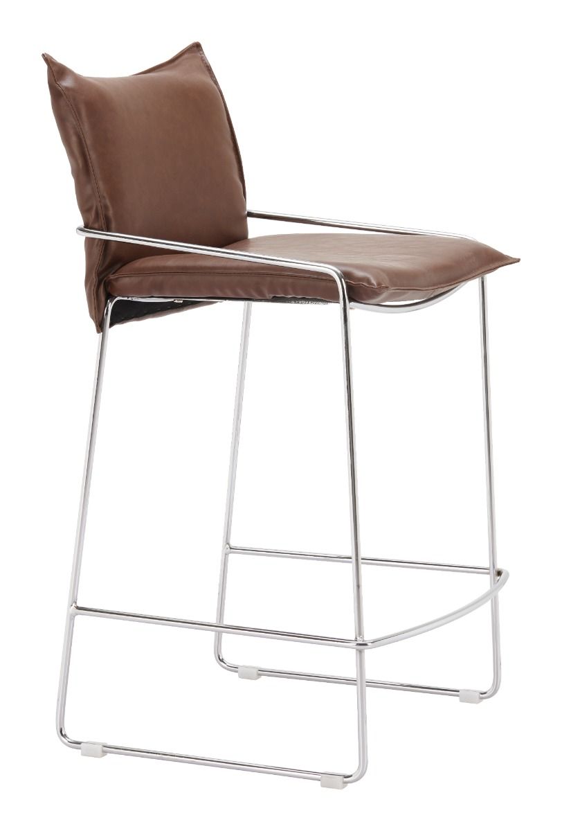 Zuo Modern Pola Faux Leather Counter Stool