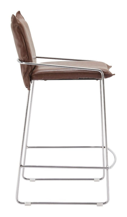 Zuo Modern Pola Faux Leather Counter Stool