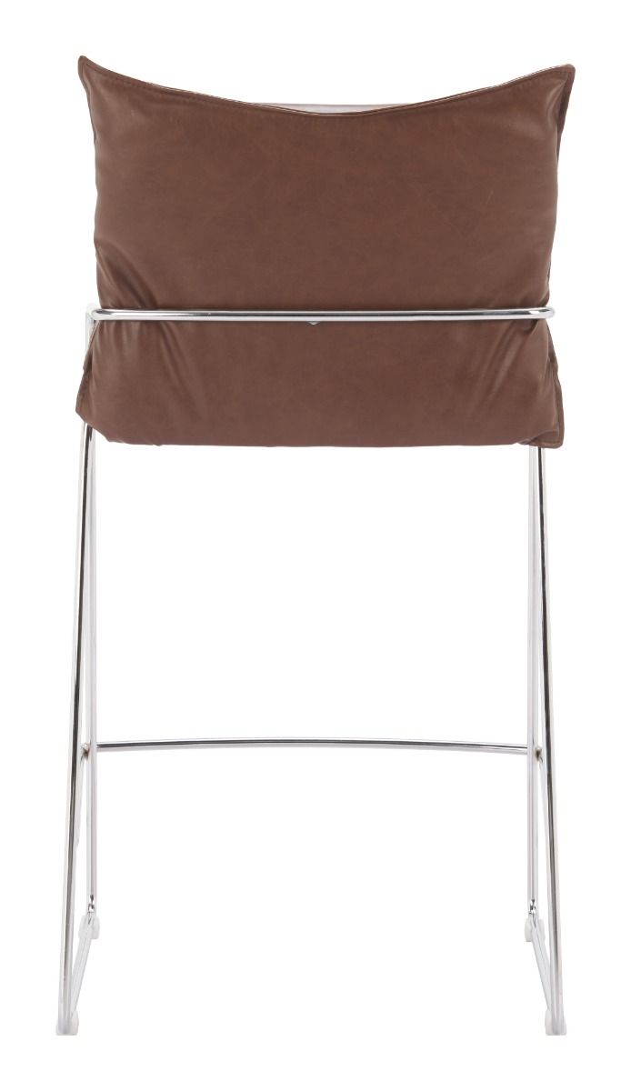 Zuo Modern Pola Faux Leather Counter Stool