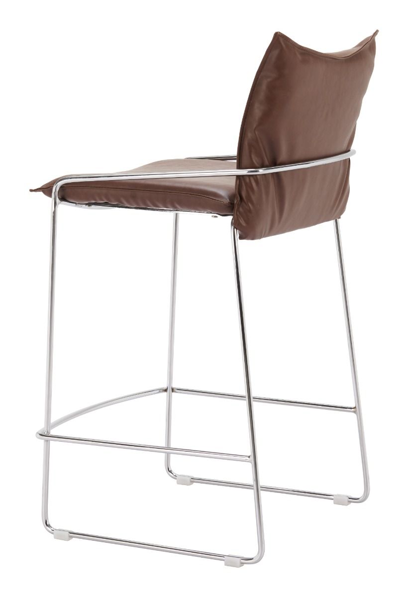 Zuo Modern Pola Faux Leather Counter Stool