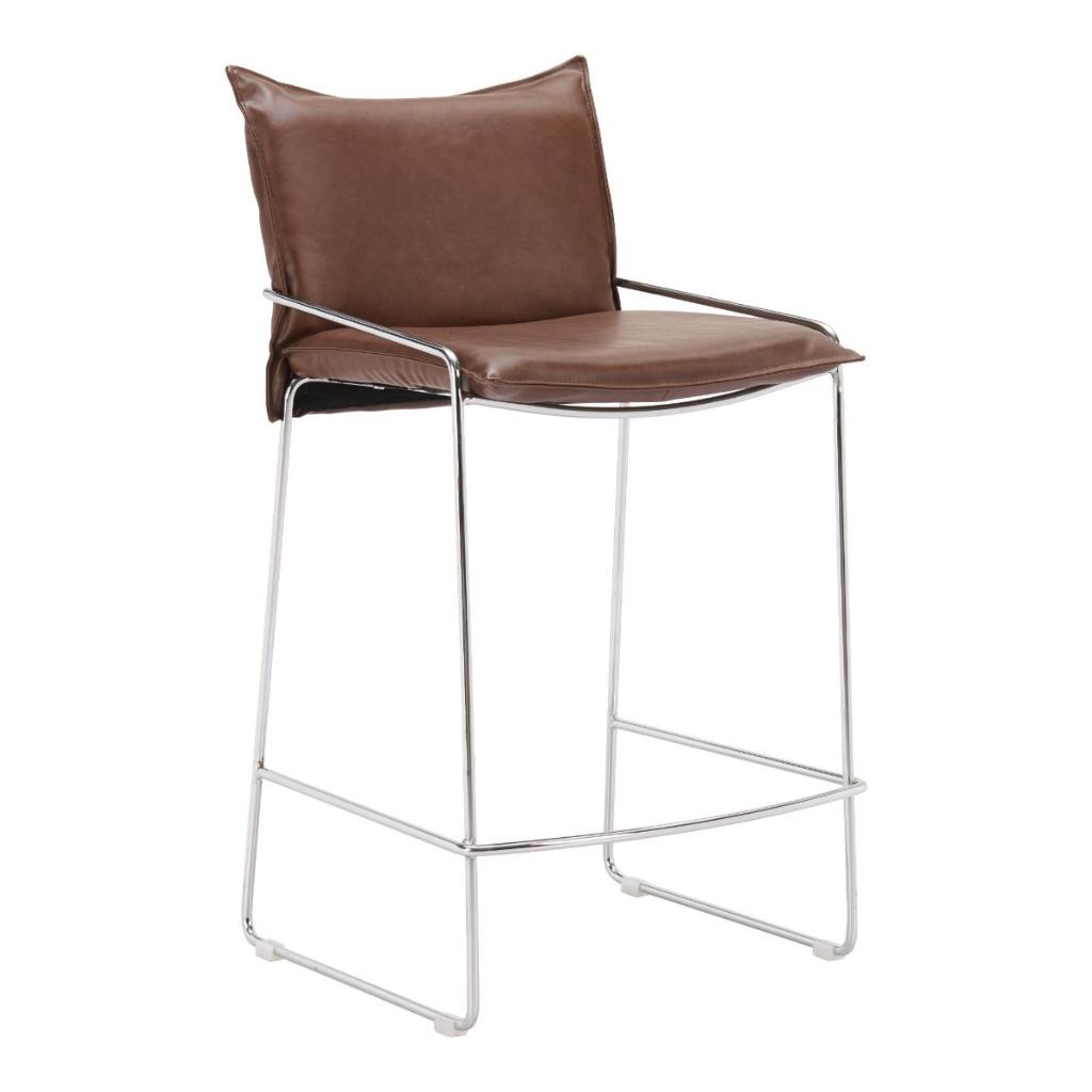 Zuo Modern Pola Faux Leather Counter Stool