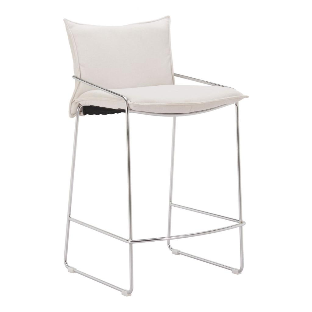 Zuo Modern Pola Faux Leather Counter Stool