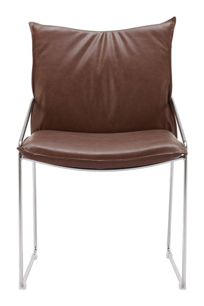 Zuo Modern Pola Faux Leather Dining Chair 2PC
