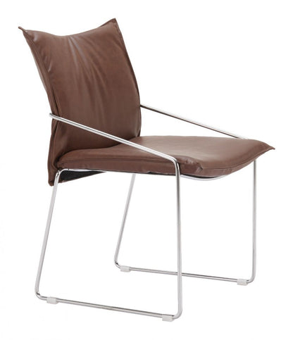 Zuo Modern Pola Faux Leather Dining Chair 2PC