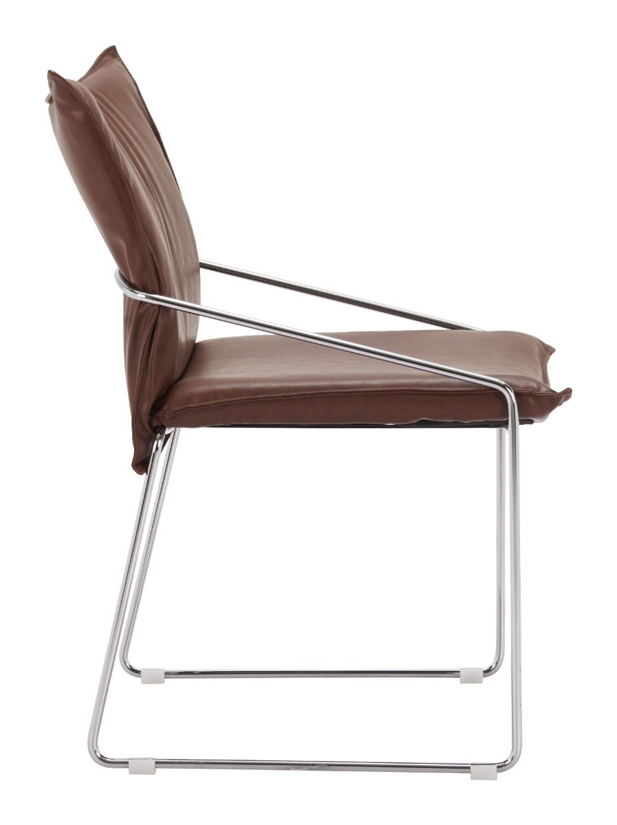 Zuo Modern Pola Faux Leather Dining Chair 2PC
