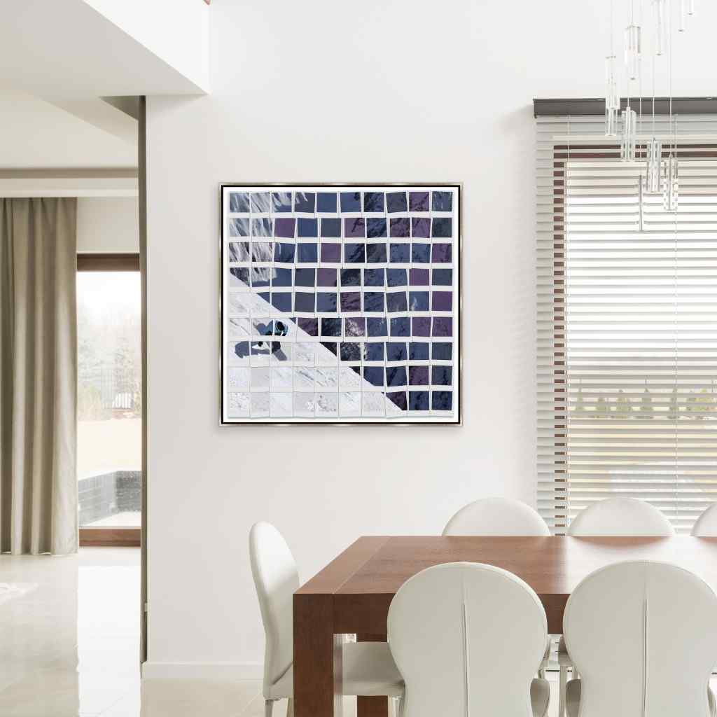Leftbank Art Polaroid Snowboarder Hand Crafted Canvas Art