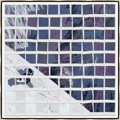 Leftbank Art Polaroid Snowboarder Hand Crafted Canvas Art