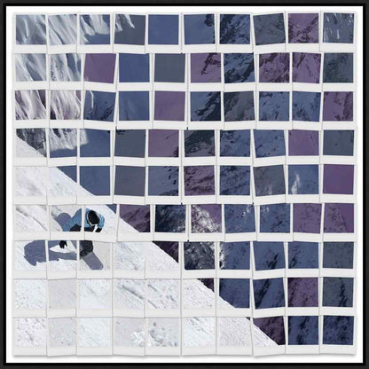 Leftbank Art Polaroid Snowboarder Hand Crafted Canvas Art