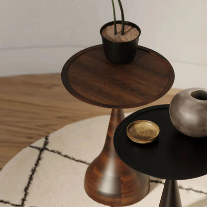 Polina Wooden Round Stylish Side Table