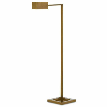 Polished Antique Brass Ruxley Brass Floor Lamp Floor Lamps Sideboards and Things By Currey & Co