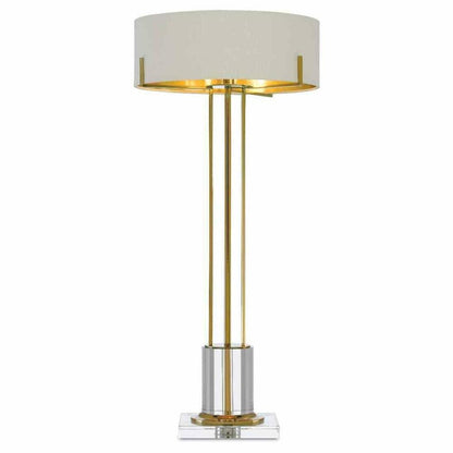 Polished Brass Clear Winsland Brass Table Lamp Table Lamps Sideboards and Things By Currey & Co